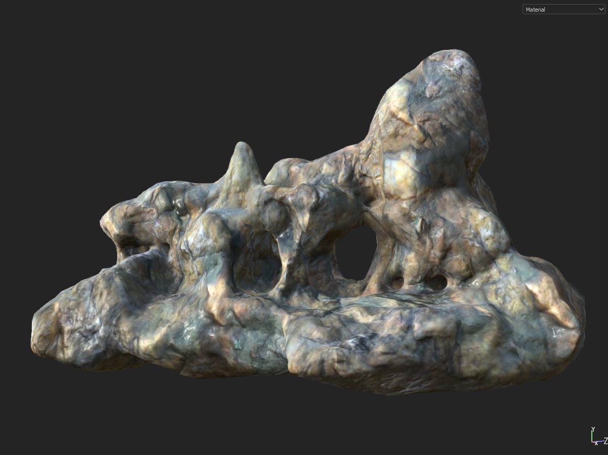 Low poly Fantasy Cave 01 Low-poly 3D model_22