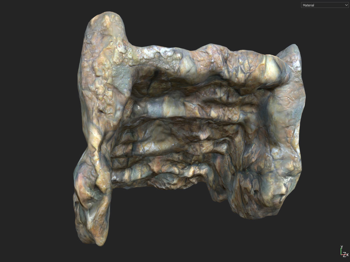 Low poly Fantasy Cave 01 Low-poly 3D model_8