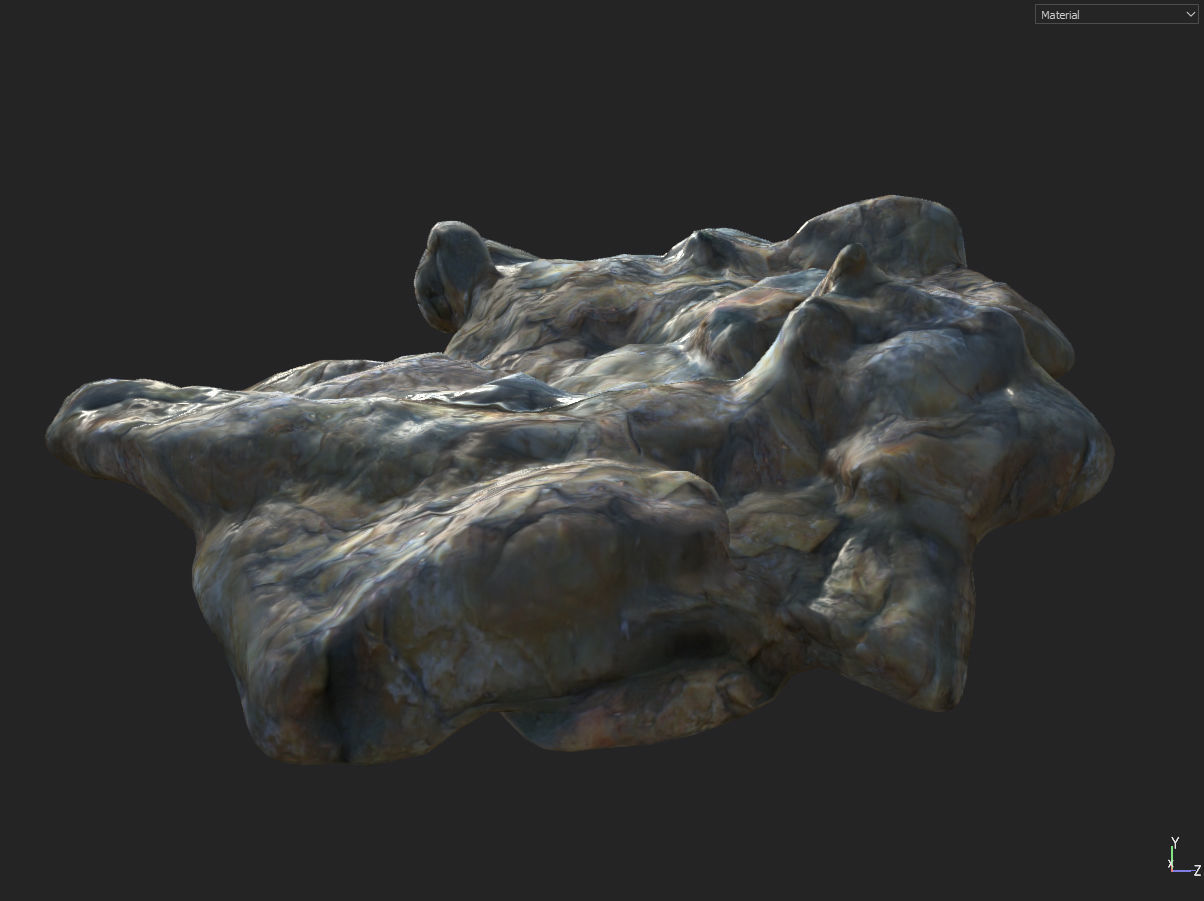 Low poly Fantasy Cave 01 Low-poly 3D model_32