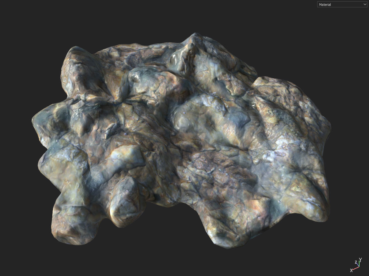 Low poly Fantasy Cave 01 Low-poly 3D model_30