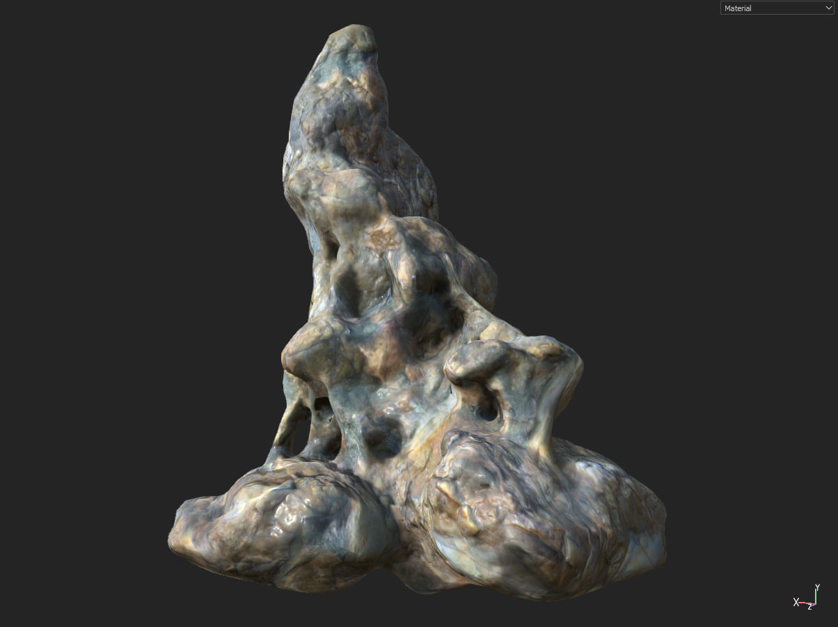 Low poly Fantasy Cave 01 Low-poly 3D model_18