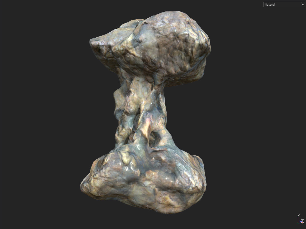 Low poly Fantasy Cave 01 Low-poly 3D model_12