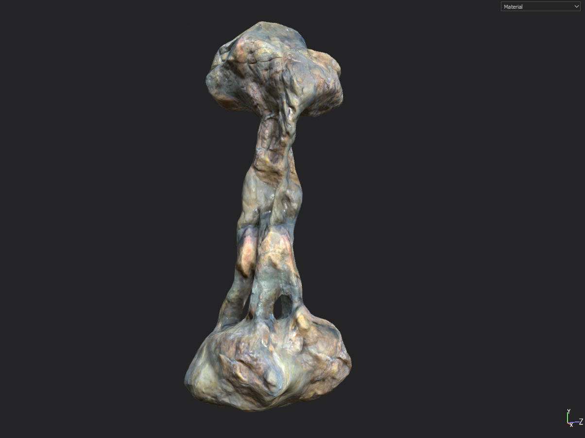 Low poly Fantasy Cave 01 Low-poly 3D model_2