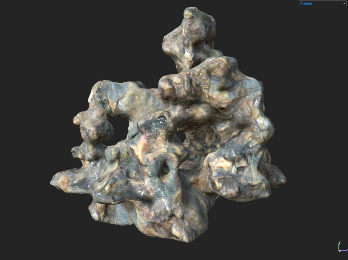 Low poly Fantasy Cave 01 Low-poly 3D model_28