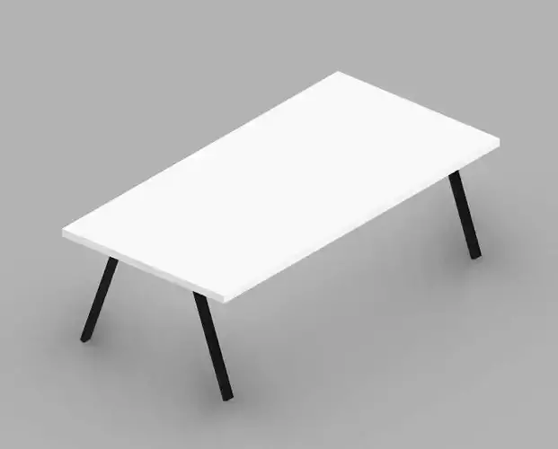 White table 3D model