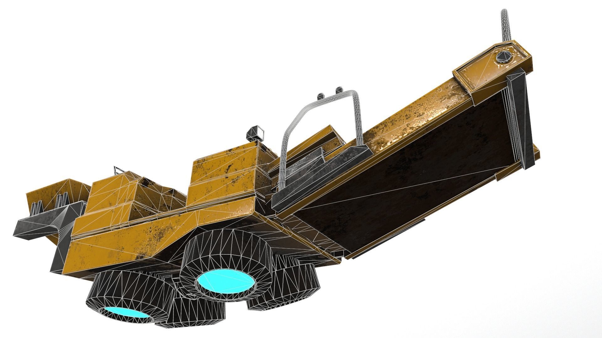 Cyberpunk Work Machines 03 Low-poly 3D model_17