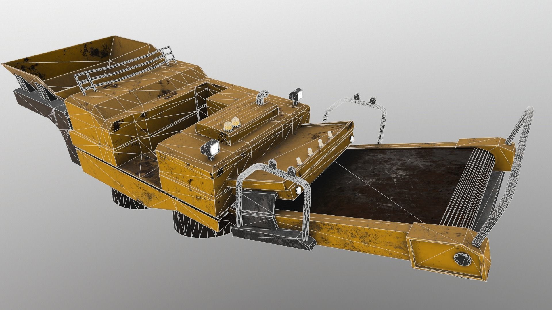 Cyberpunk Work Machines 03 Low-poly 3D model_14