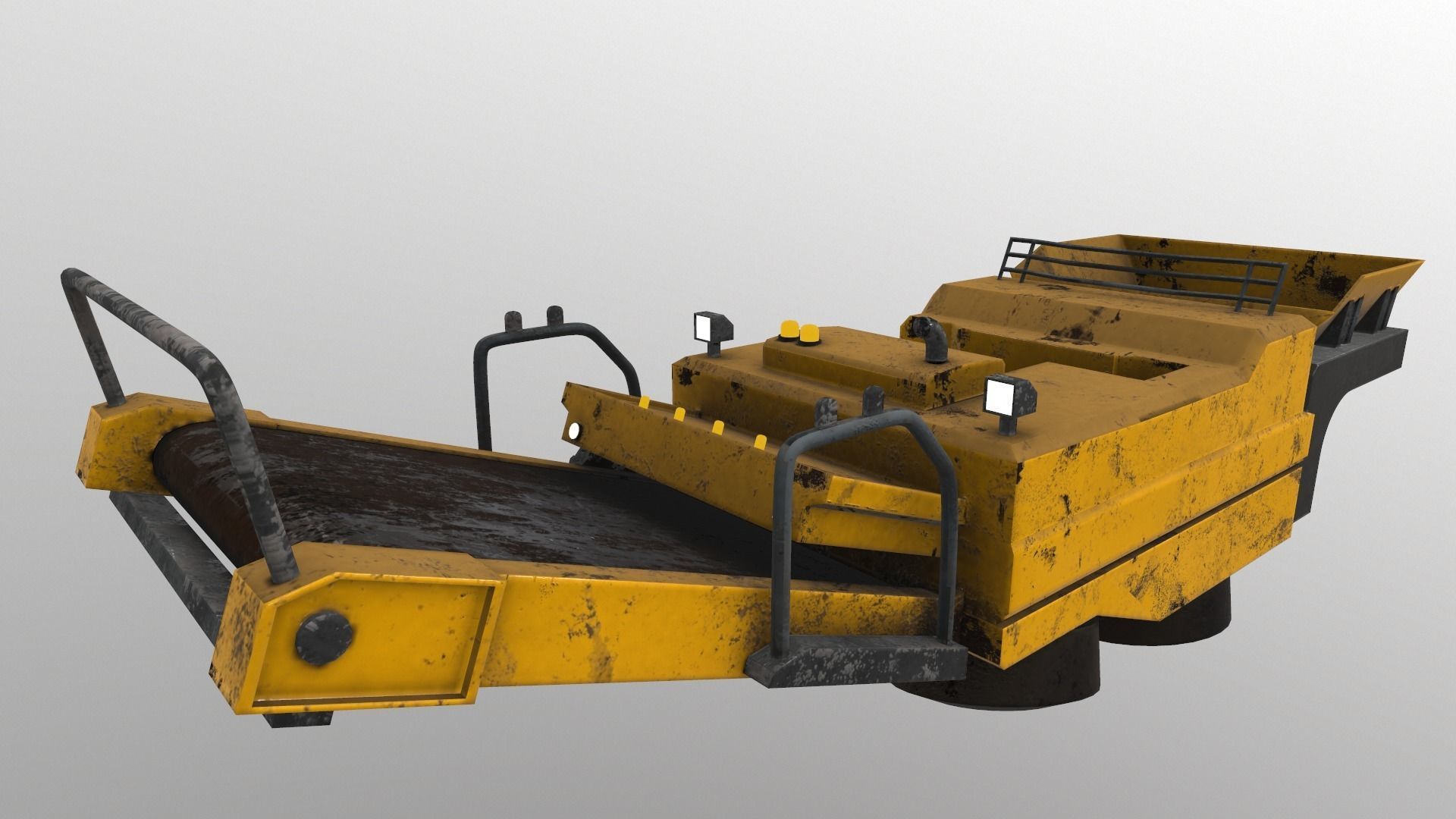 Cyberpunk Work Machines 03 Low-poly 3D model_12