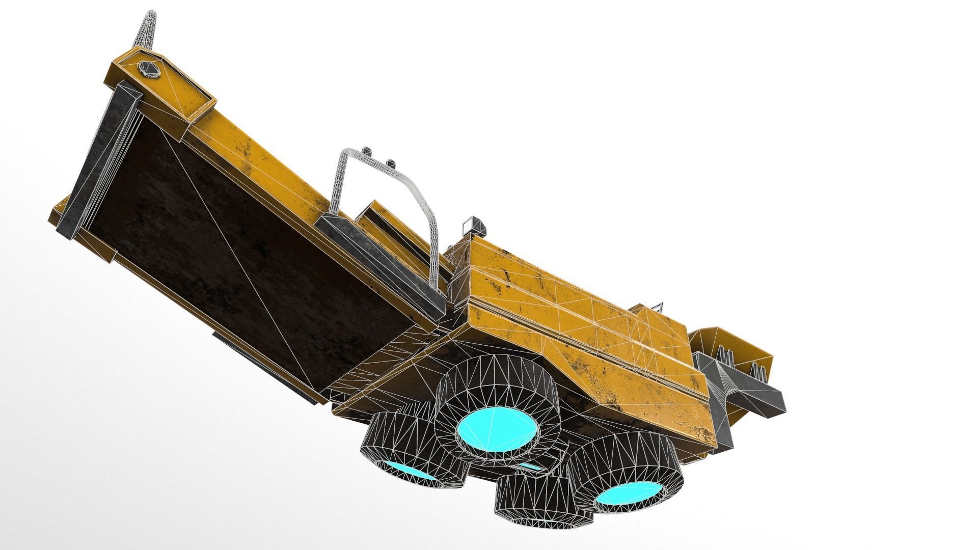 Cyberpunk Work Machines 03 Low-poly 3D model_16