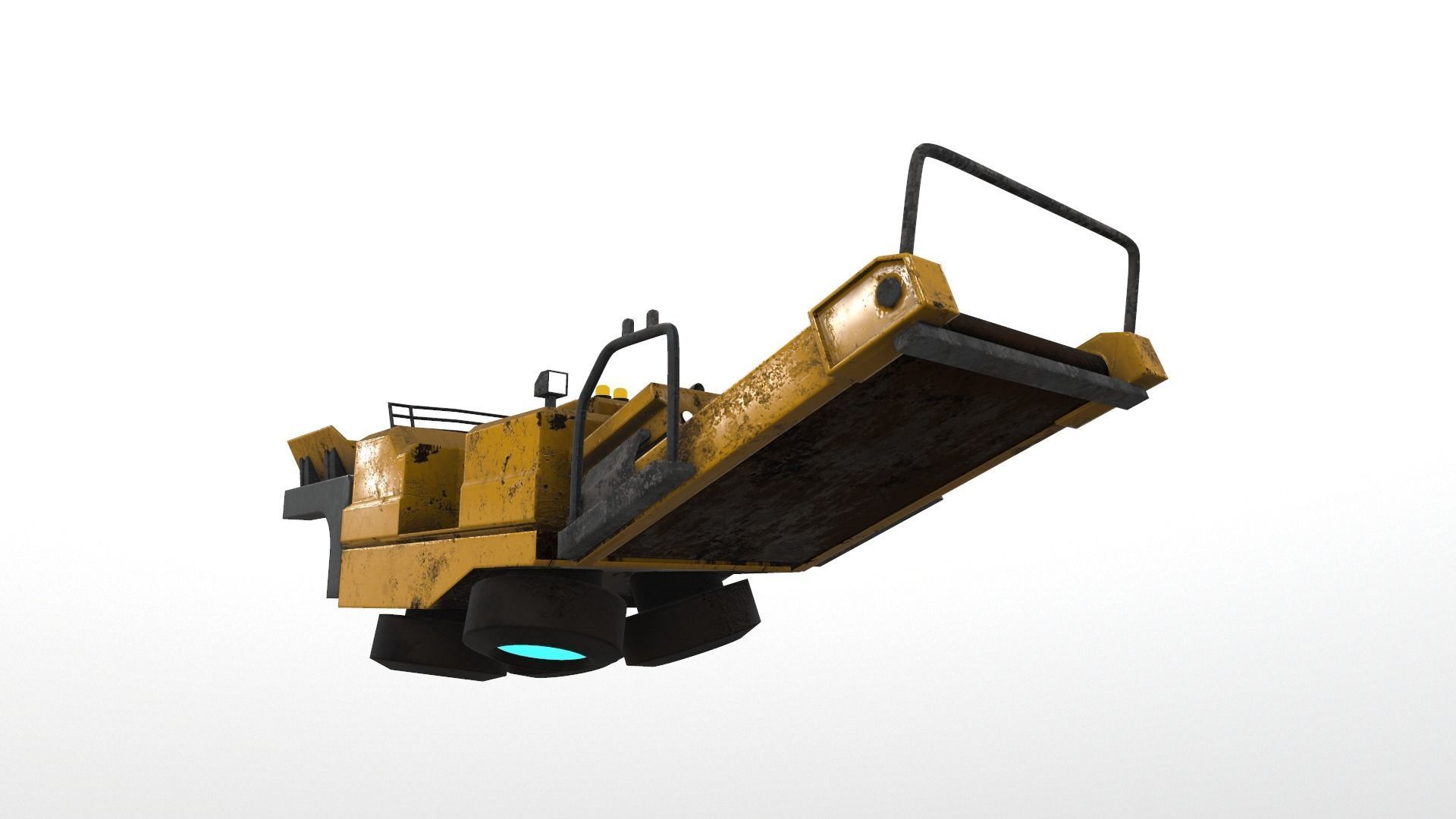 Cyberpunk Work Machines 03 Low-poly 3D model_3