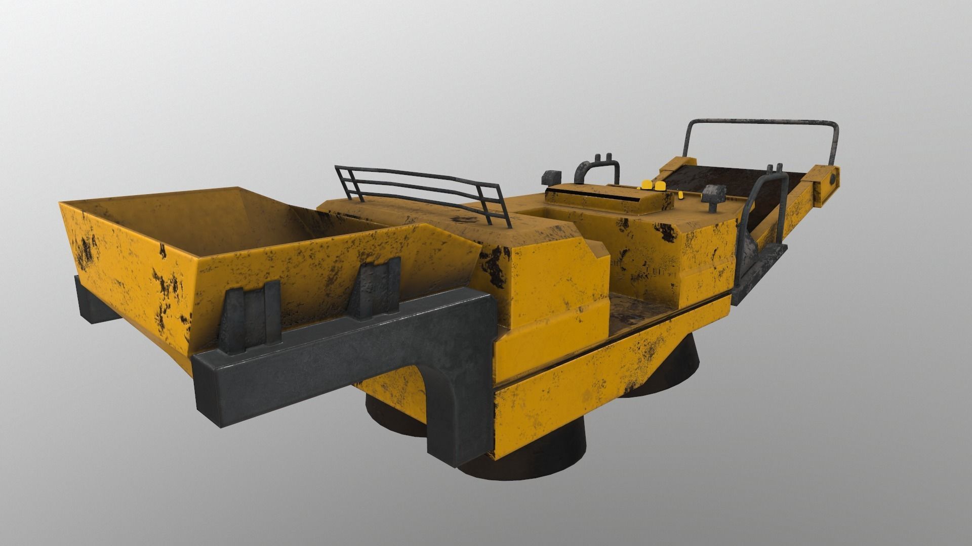 Cyberpunk Work Machines 03 Low-poly 3D model_6