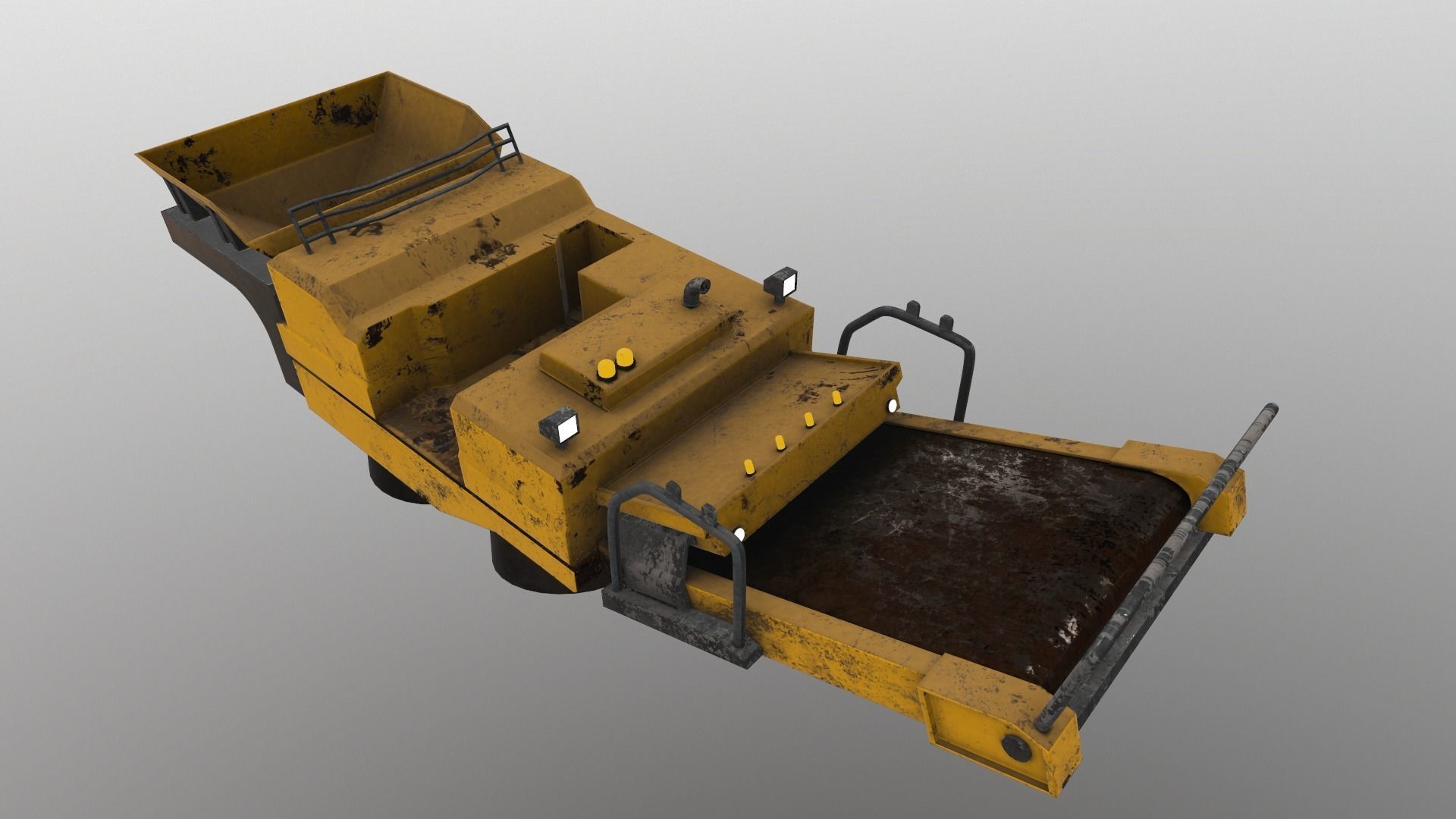 Cyberpunk Work Machines 03 Low-poly 3D model_11