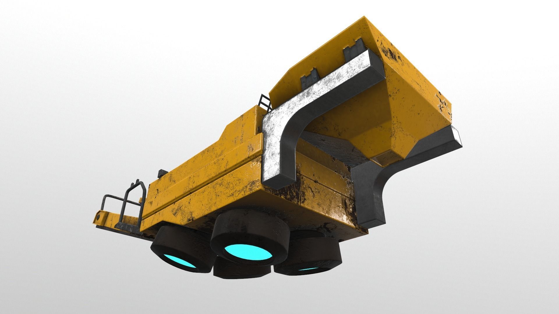 Cyberpunk Work Machines 03 Low-poly 3D model_2