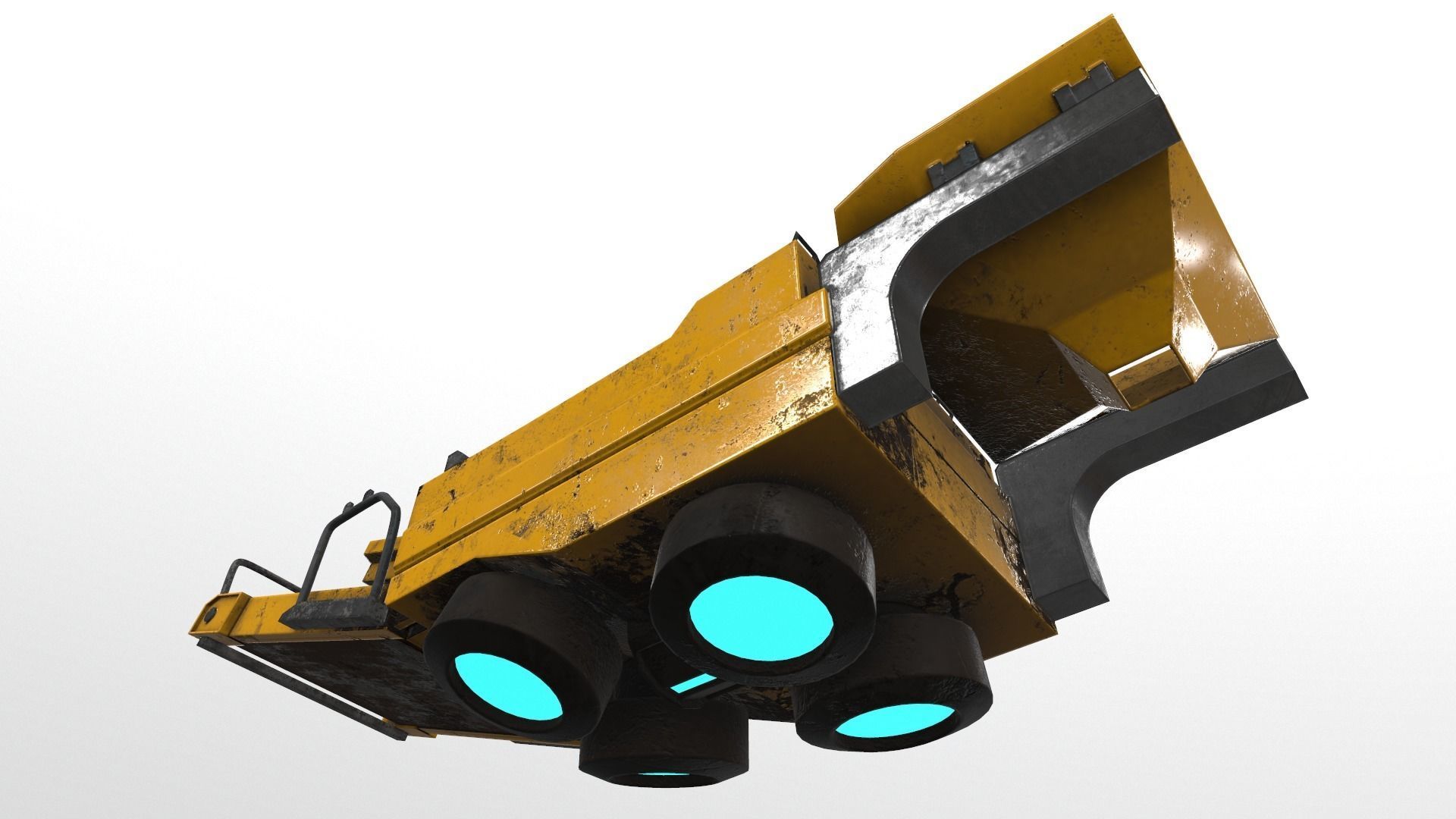 Cyberpunk Work Machines 03 Low-poly 3D model_8