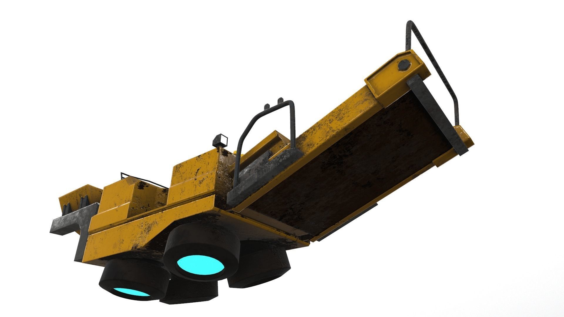 Cyberpunk Work Machines 03 Low-poly 3D model_10