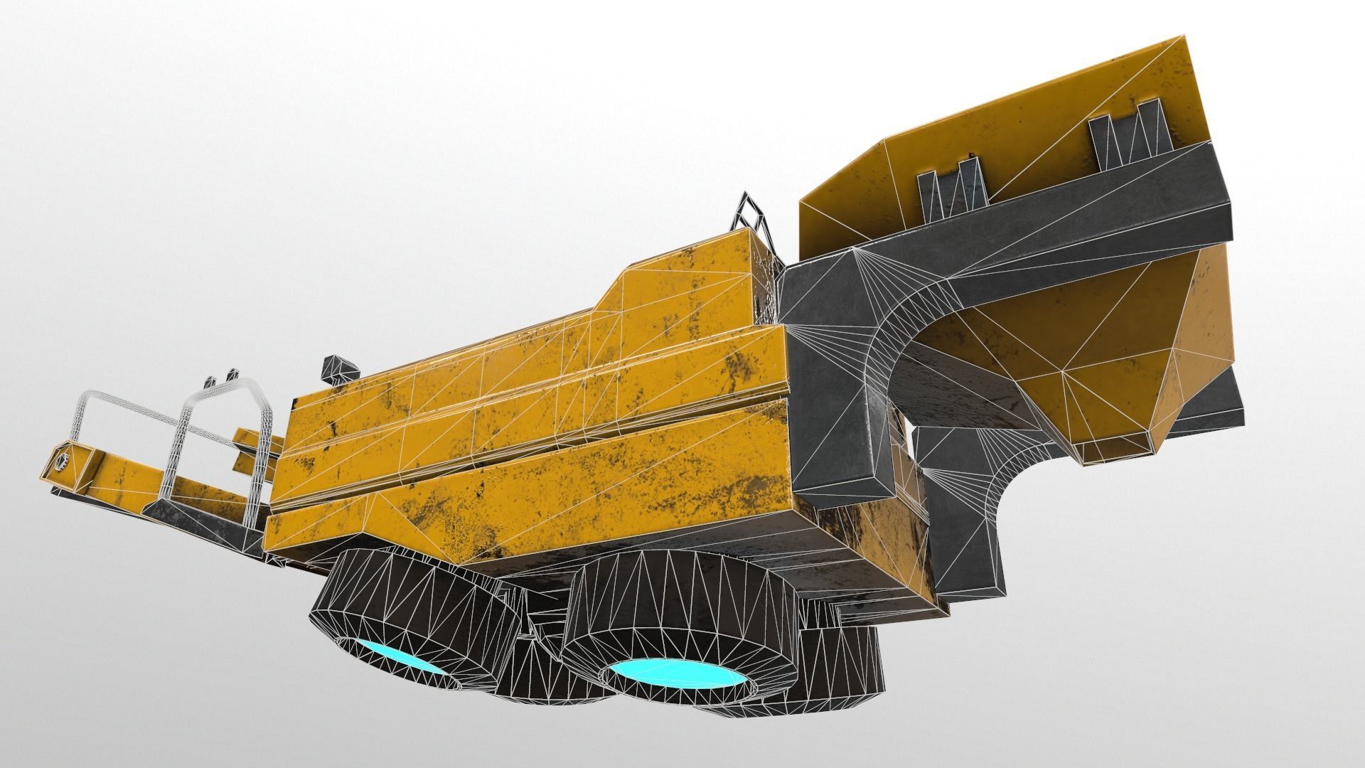 Cyberpunk Work Machines 03 Low-poly 3D model_18