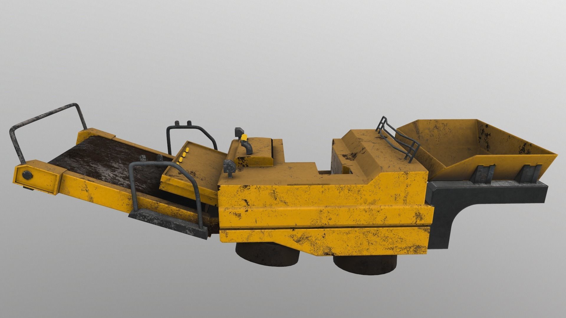 Cyberpunk Work Machines 03 Low-poly 3D model_1