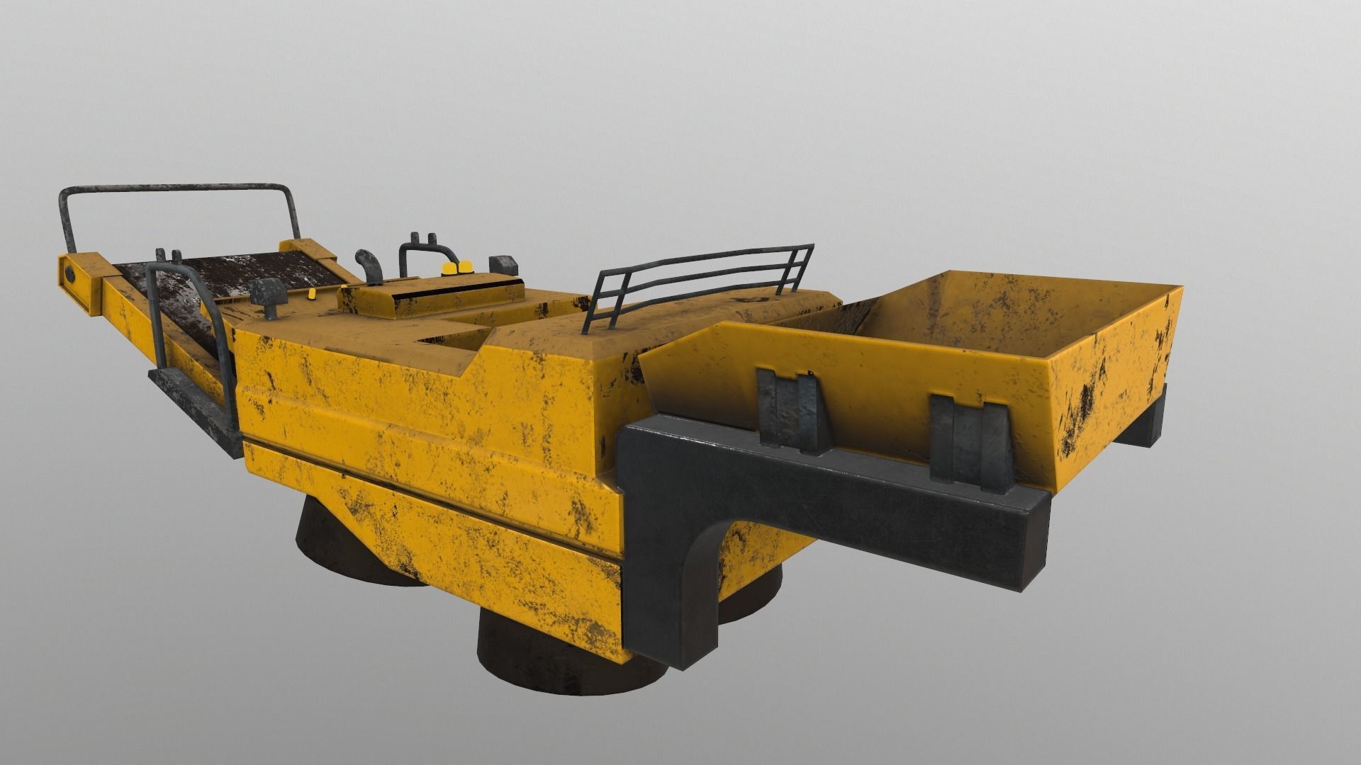 Cyberpunk Work Machines 03 Low-poly 3D model_5