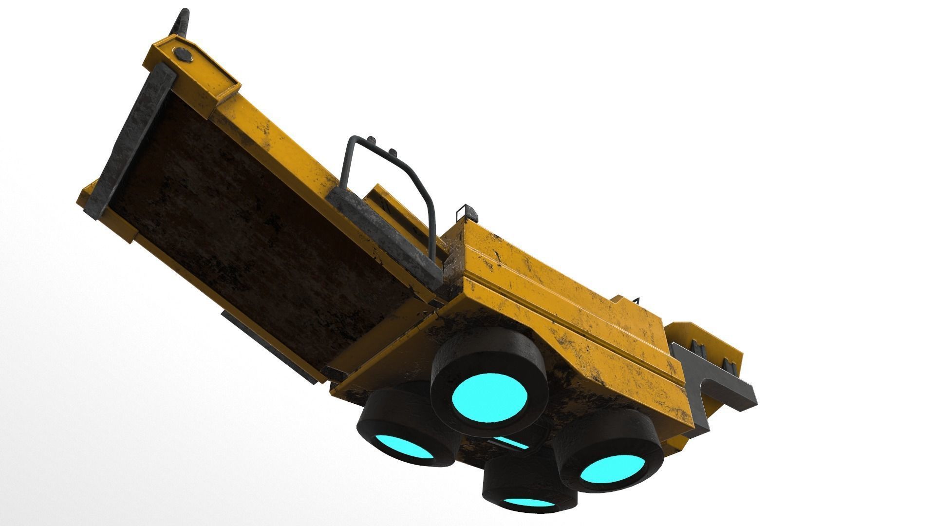 Cyberpunk Work Machines 03 Low-poly 3D model_9