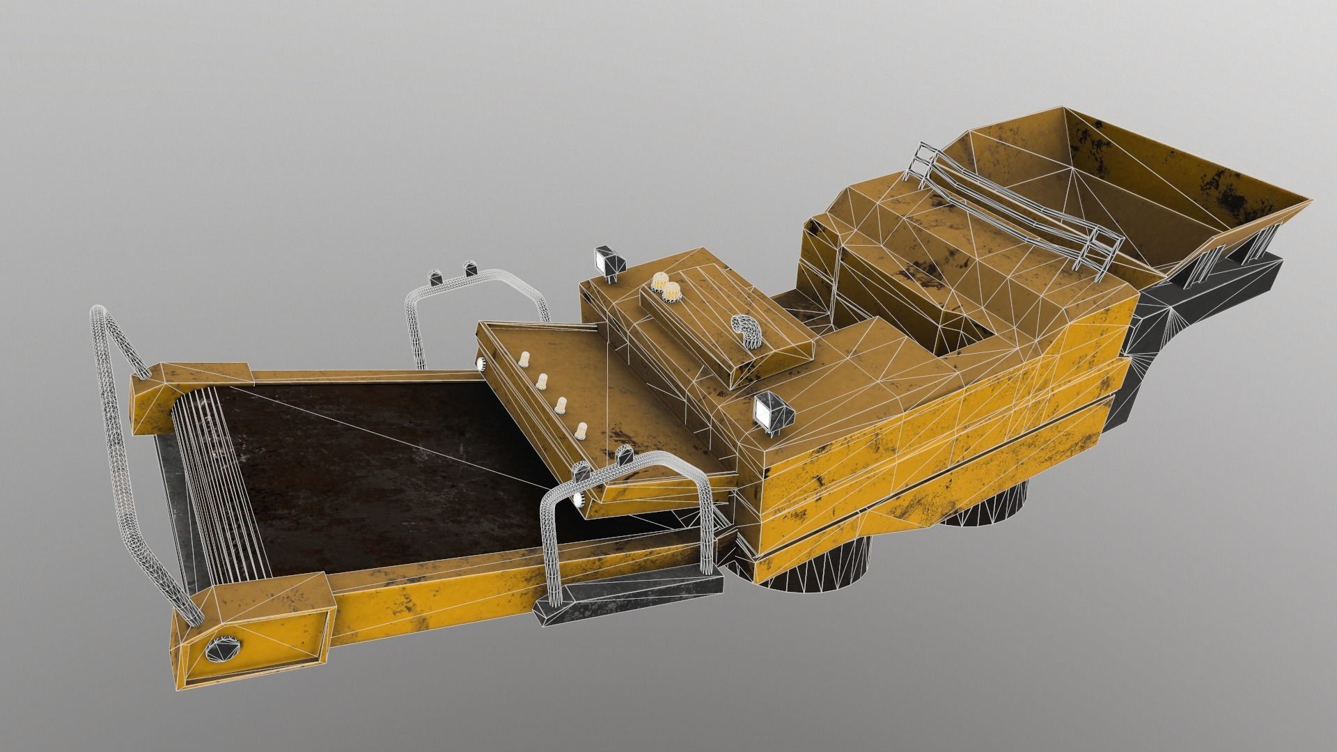 Cyberpunk Work Machines 03 Low-poly 3D model_15