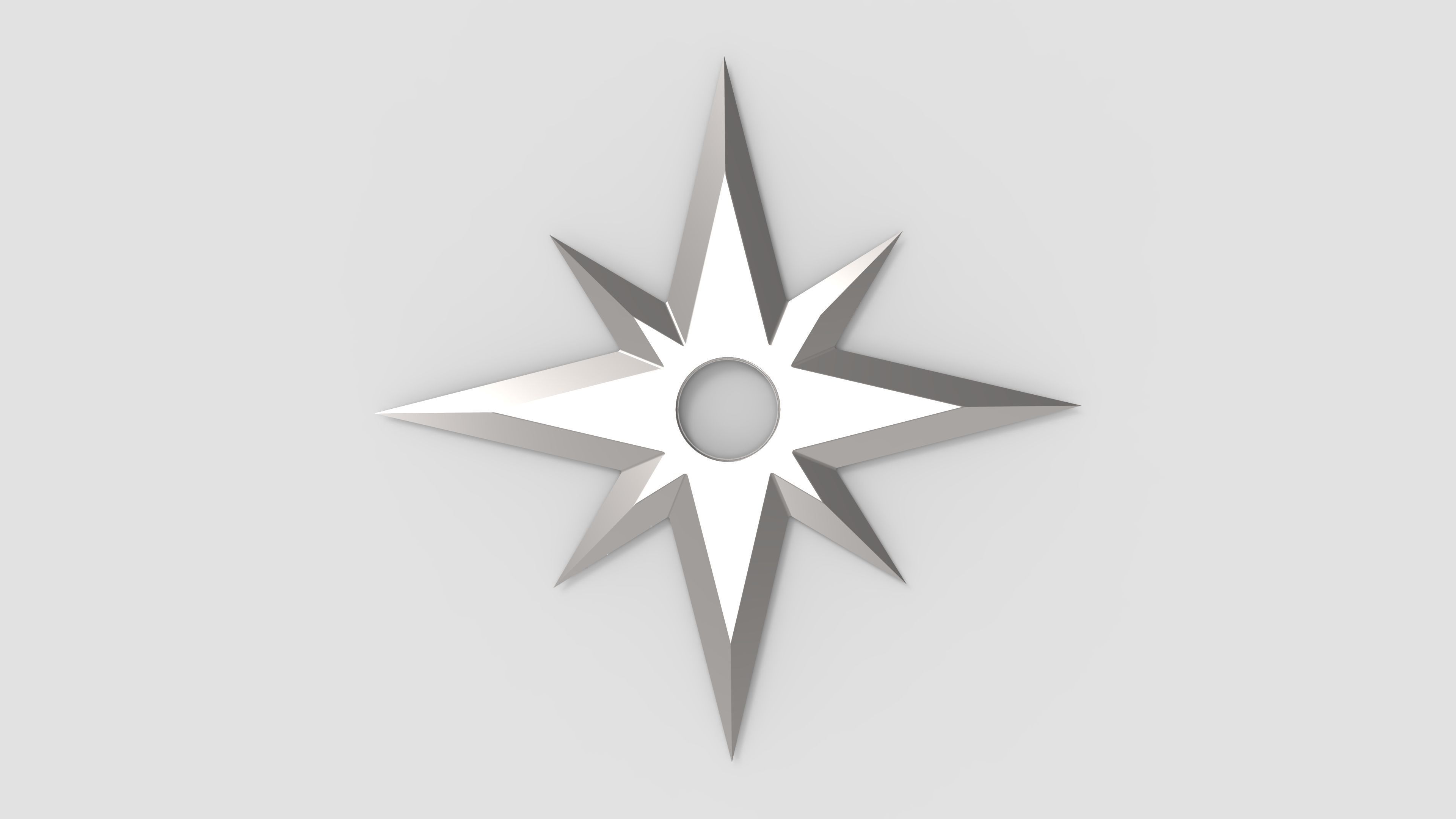 Samurais or Ninjas shuriken - IV 3D print model_6