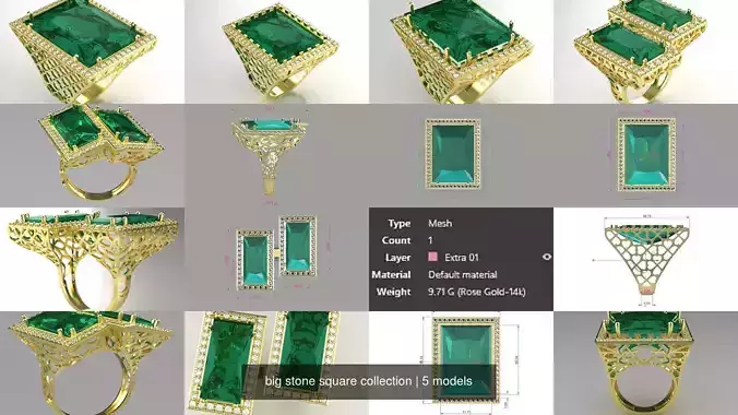 big stone square collection