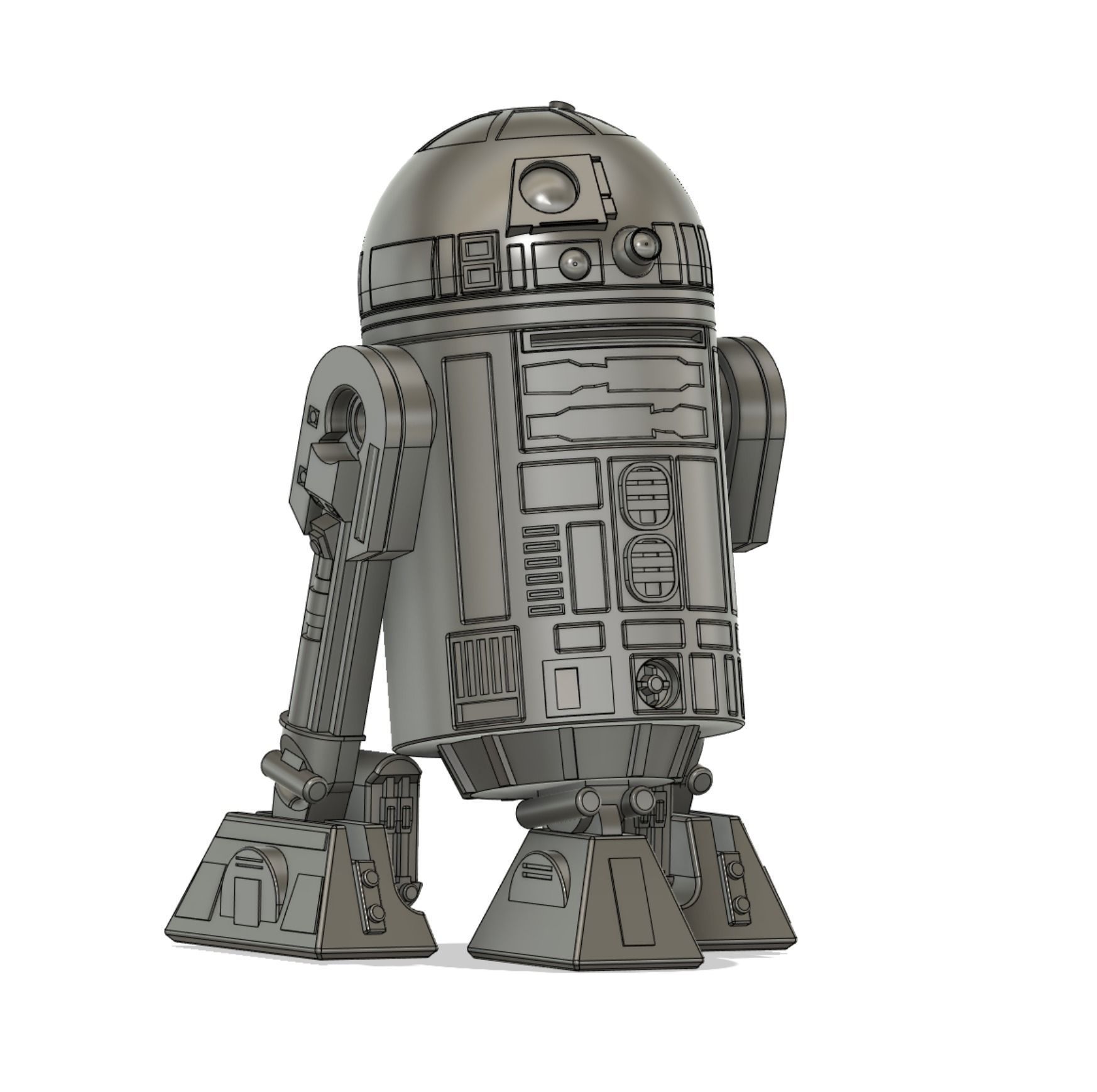 Star Wars R2D2 Figure 3D print model_3