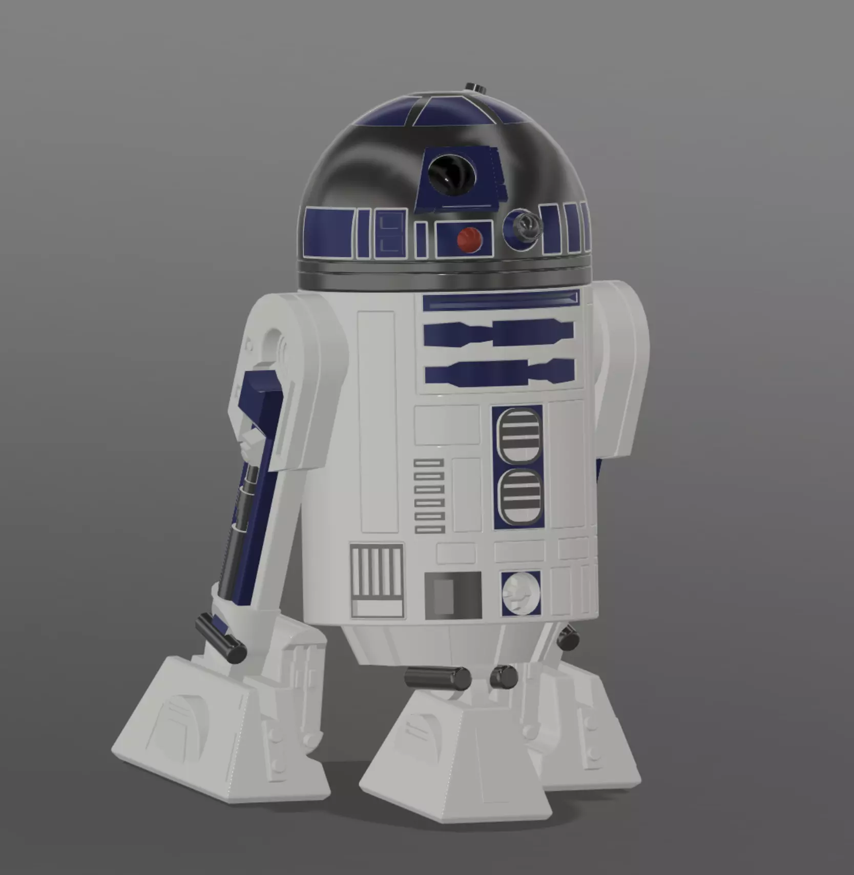 Star Wars R2D2 Figure 3D print model_0