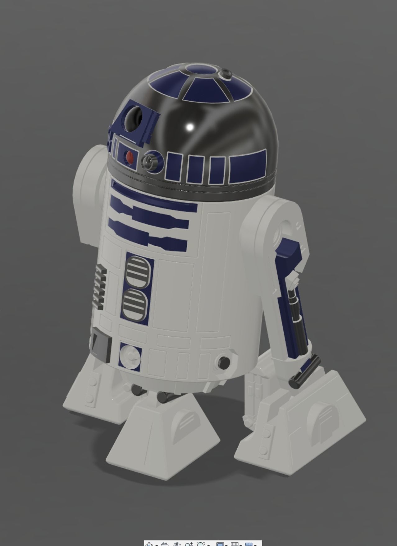Star Wars R2D2 Figure 3D print model_2