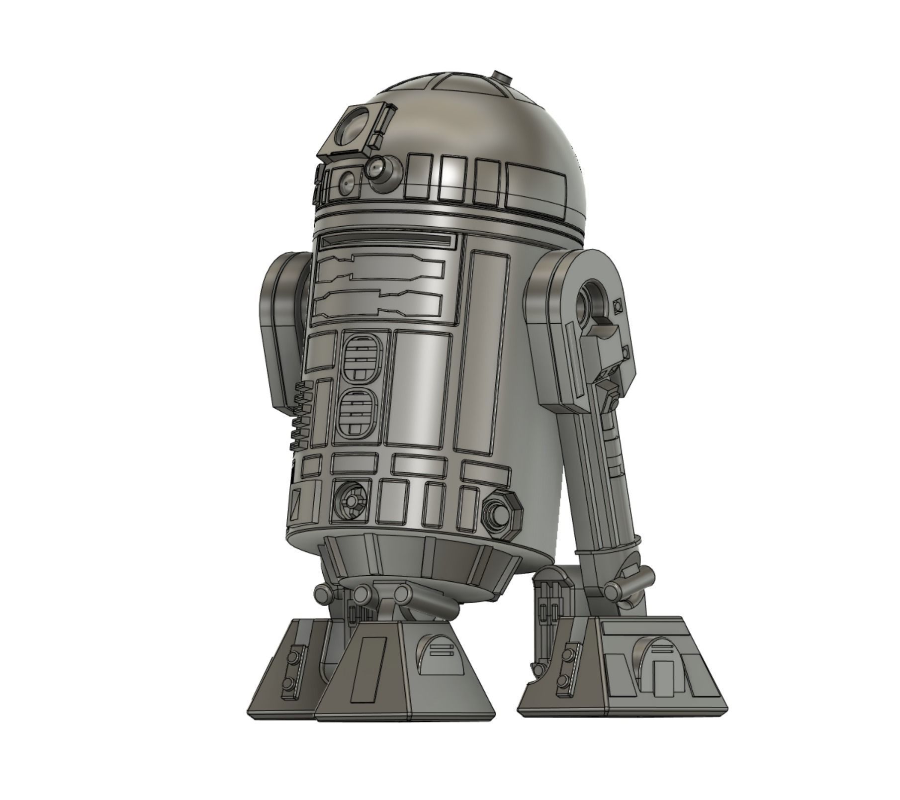 Star Wars R2D2 Figure 3D print model_4