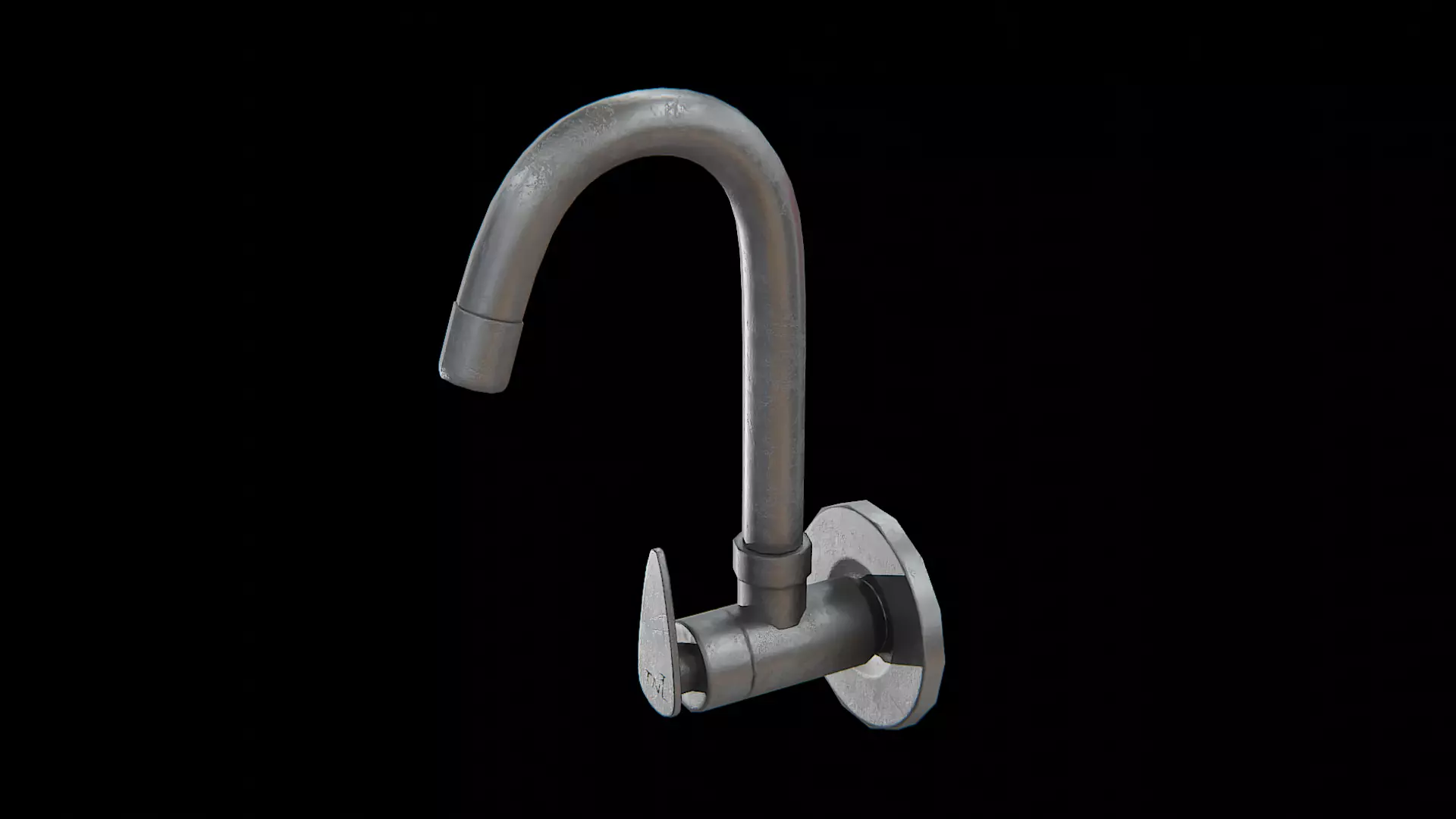 TNL sink Tap-old Low-poly 3D model_0