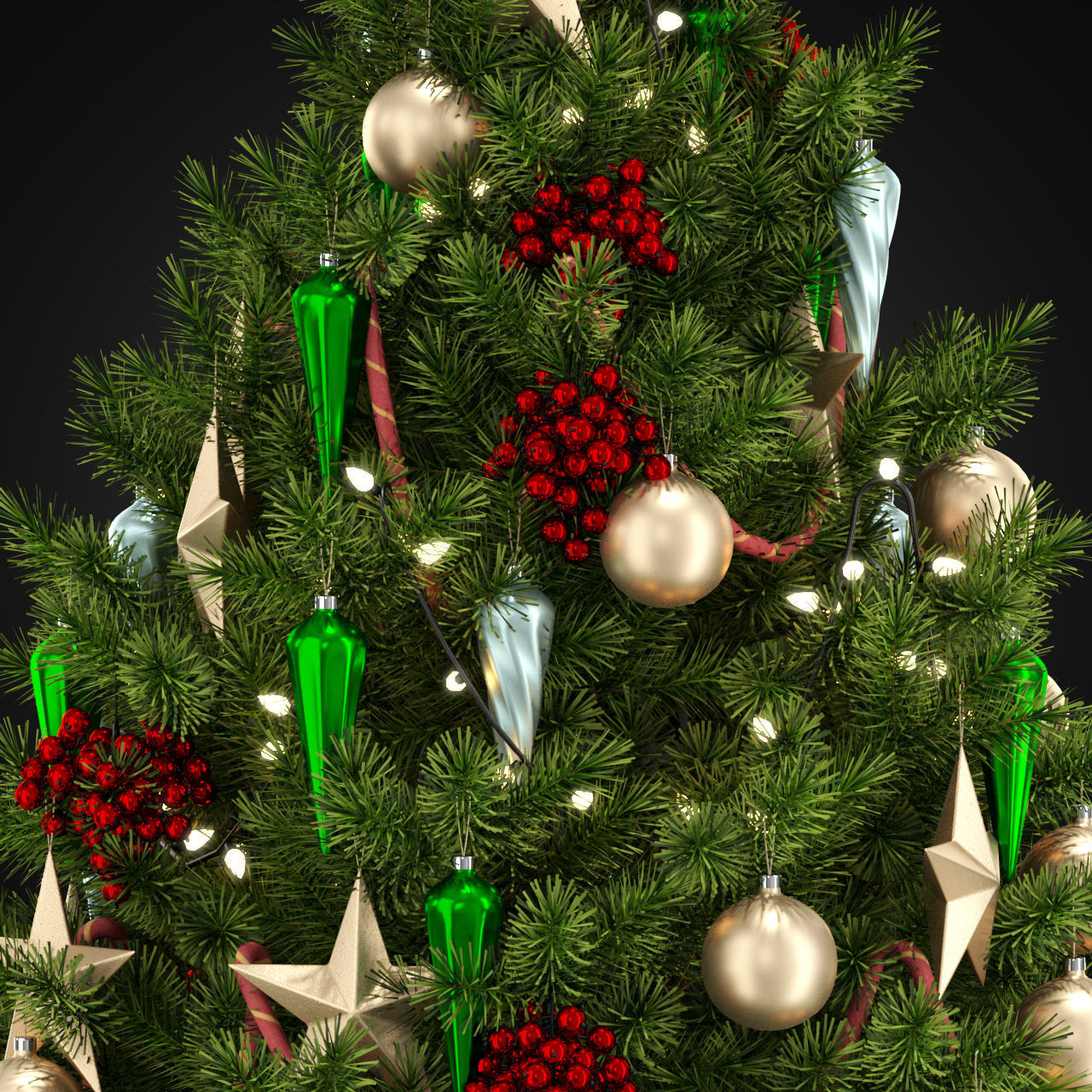 Christmas Tree 3D model_1