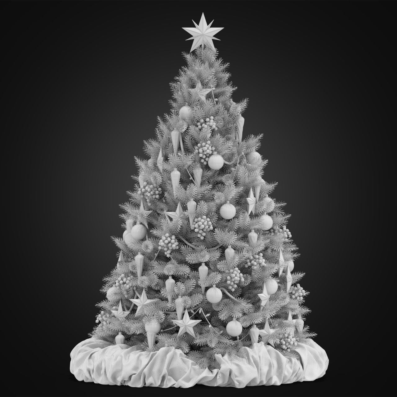 Christmas Tree 3D model_3