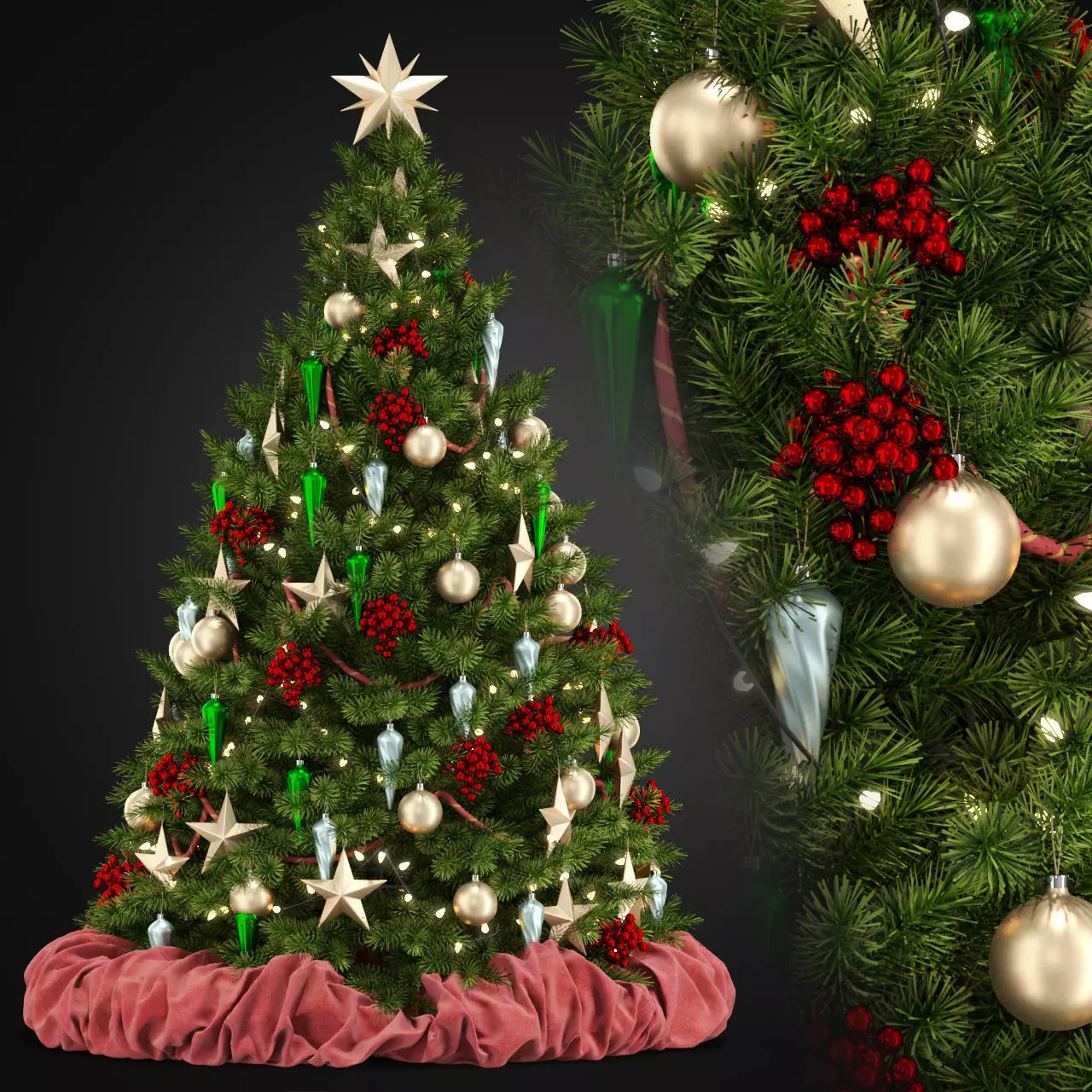 Christmas Tree 3D model_0