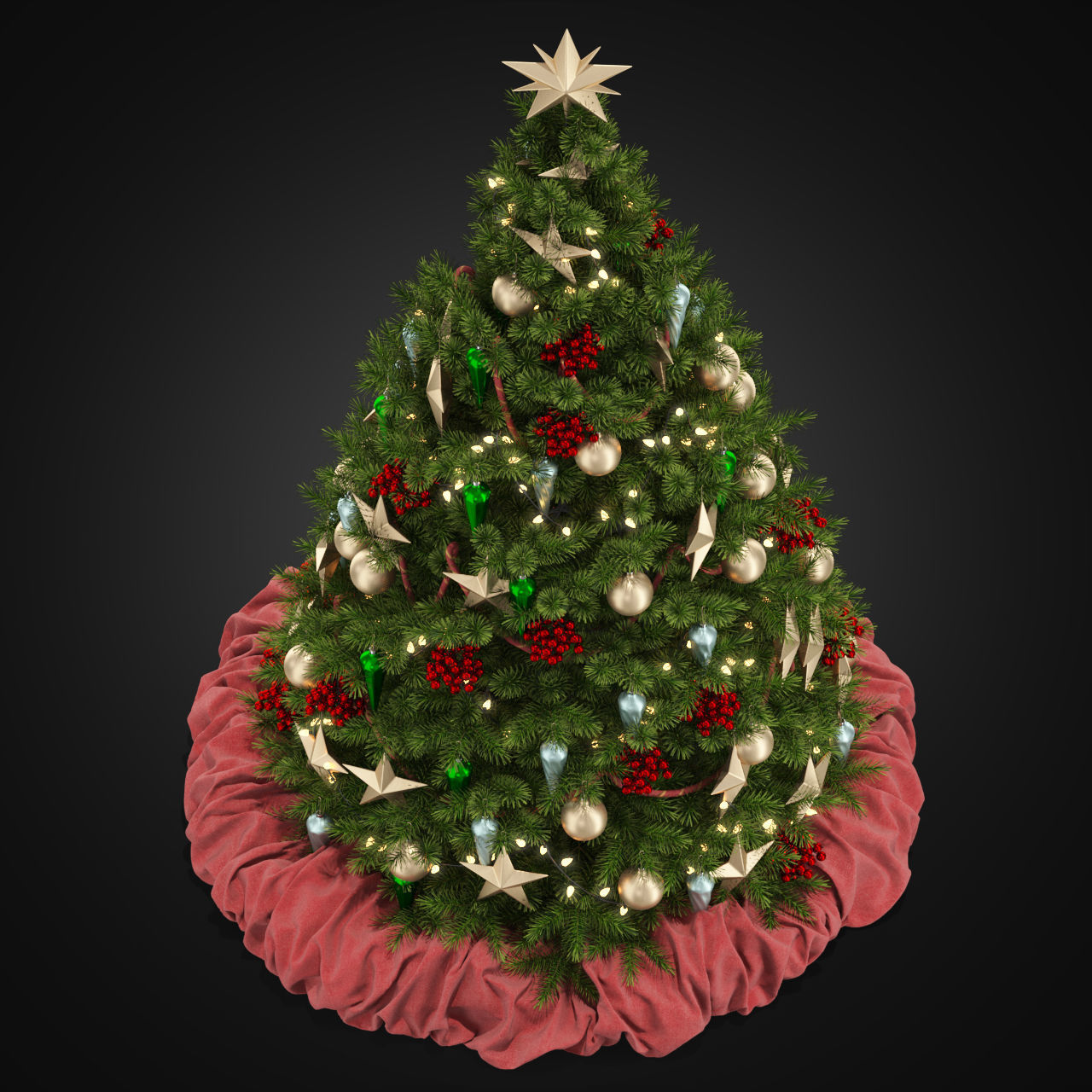 Christmas Tree 3D model_2