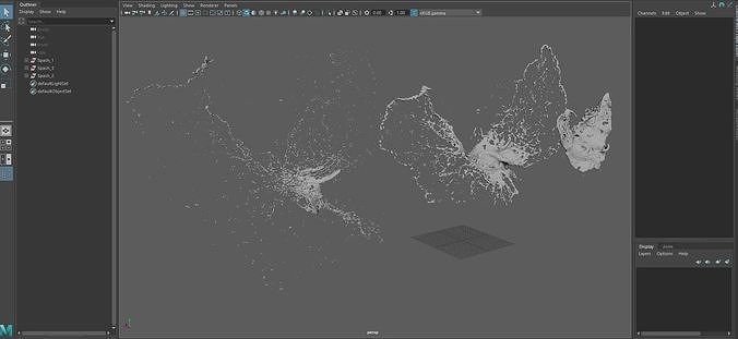 Water Splash Animation 3D model 6