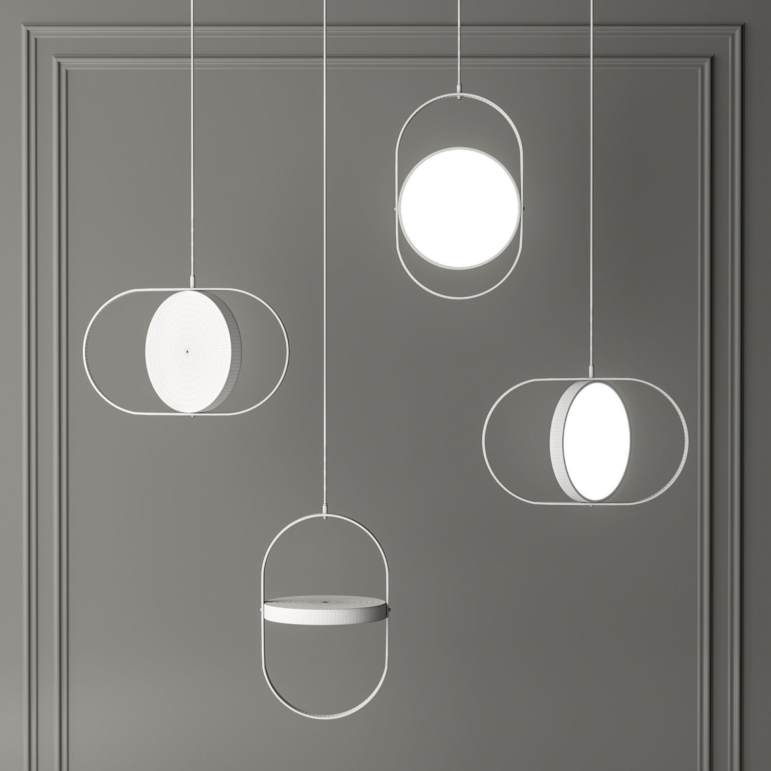 Ceiling Light 3D model_4