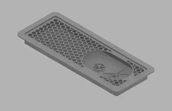 Rinser piece of plastic with hole in it