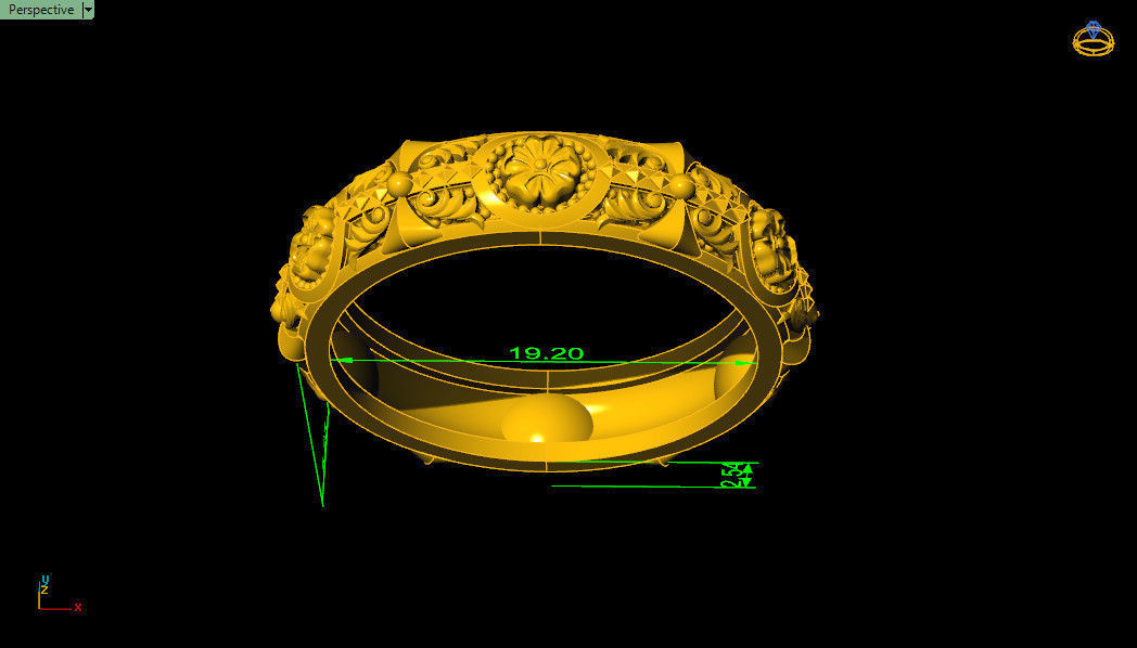 floret pattern - krimson lee 3D print model_3