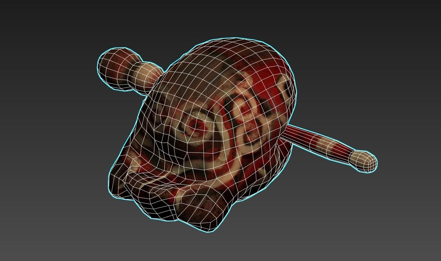 temple block Low-poly 3D model_6