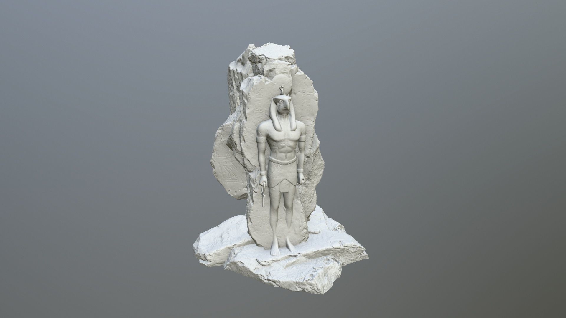 horus rock 3D print model_8