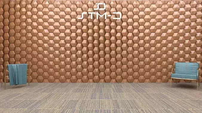 STM-D hexagon wall parametric model 210