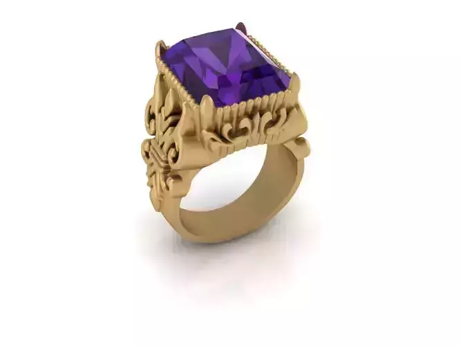 Ring with Amethyst
