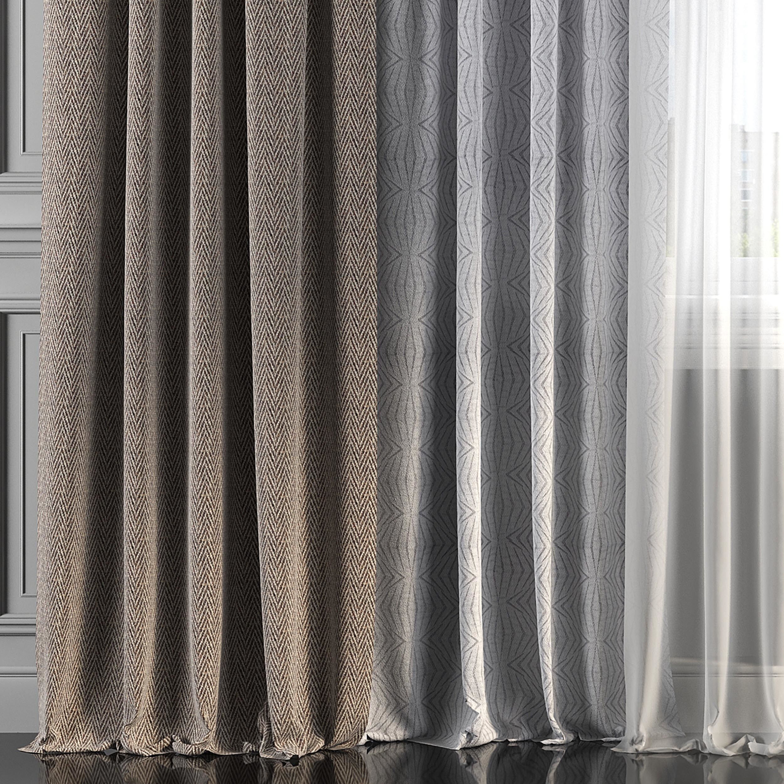 Curtain Set 220 3D model_2