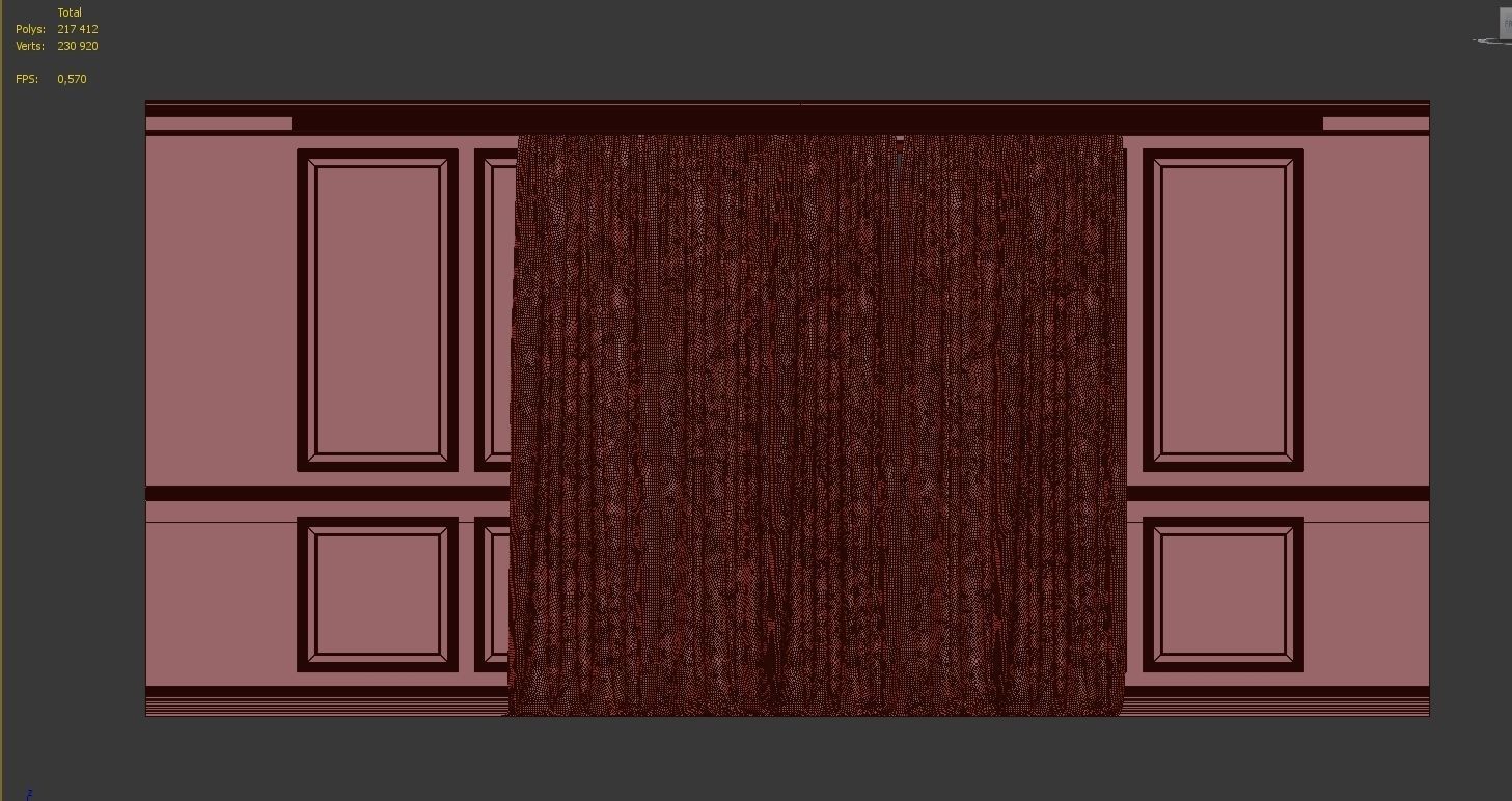 Curtain Set 220 3D model_4