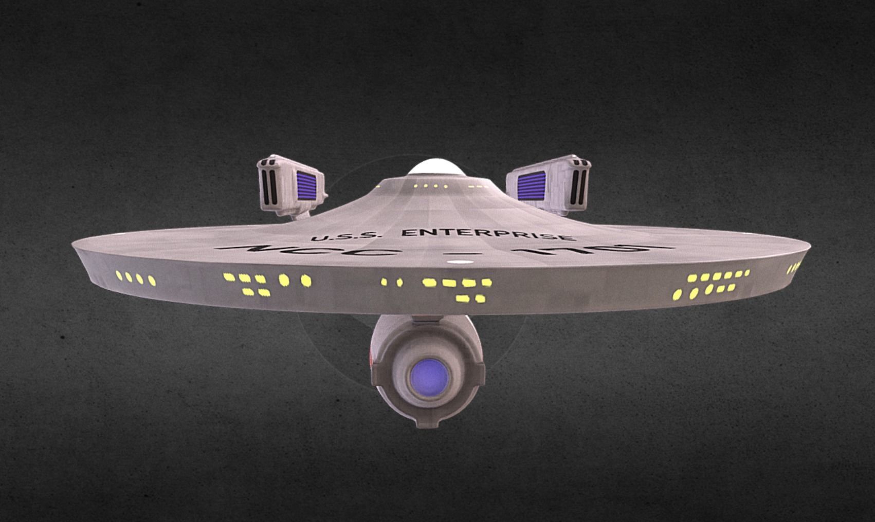 Enterprise star trek ship 3D model_4