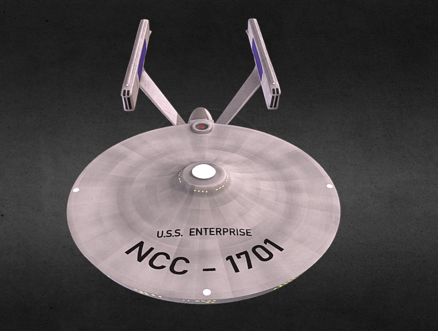 Enterprise star trek ship 3D model_6