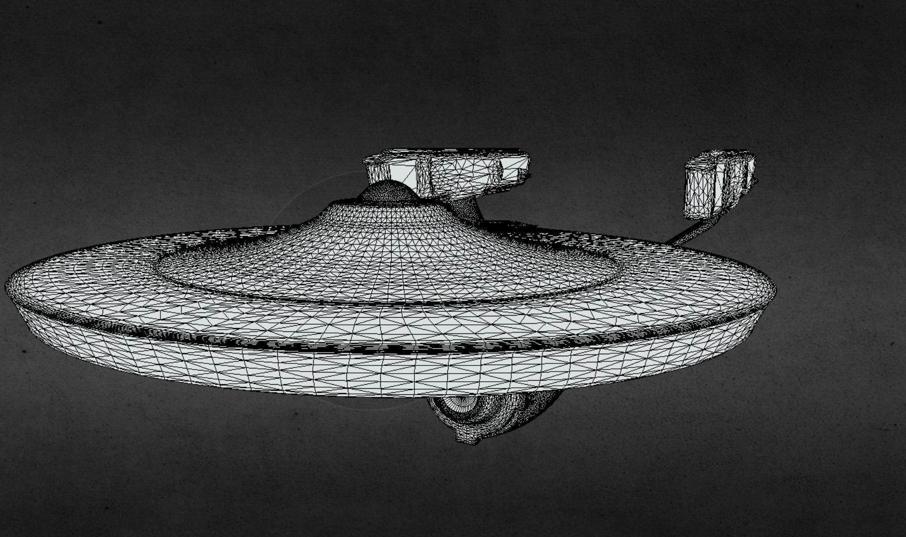 Enterprise star trek ship 3D model_8