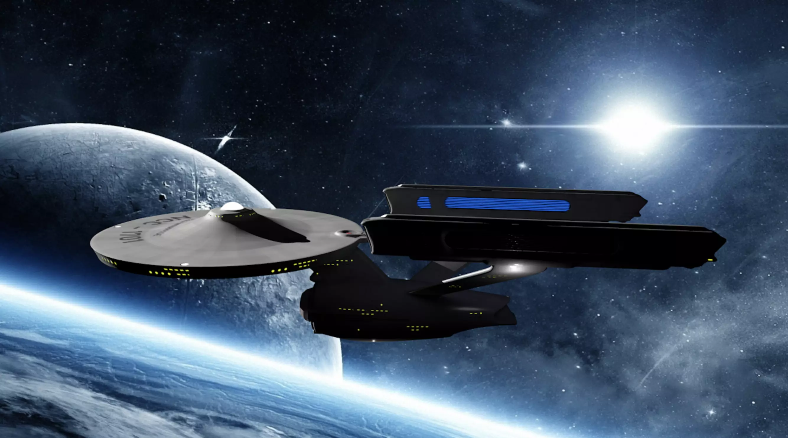 Enterprise star trek ship 3D model_0