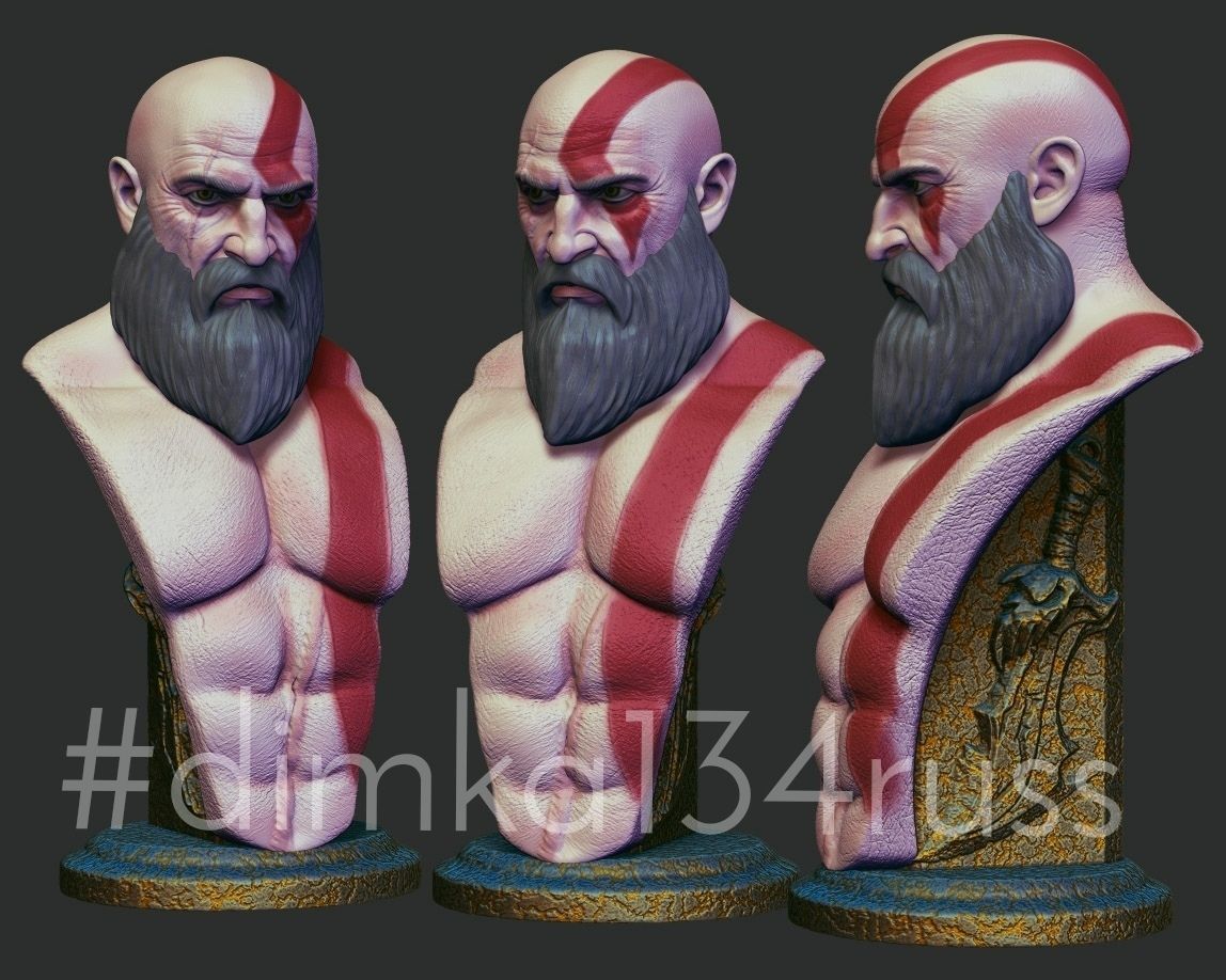 god of war 3D model 3D printable | CGTrader